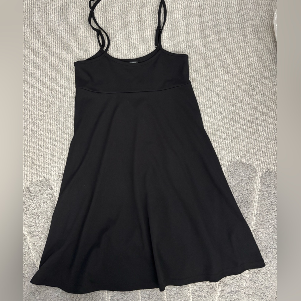 SHEIN Black Fit & Flare Cami Mini Dress - Size S